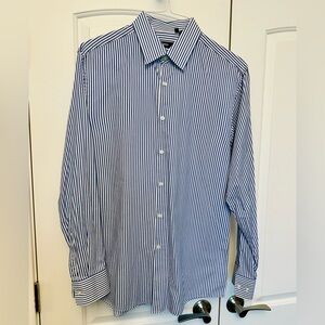 BOSS Very Stylish Blue Striped Men's Shirt